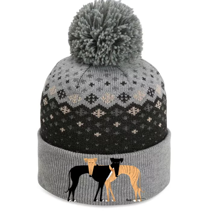 Head Rest Brindle Hound The Baniff Cuffed Pom Beanie