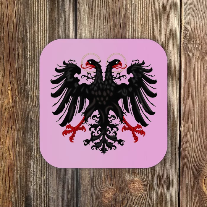 Holy Roman Banner Flag Double Headed Eagle Empire Coaster