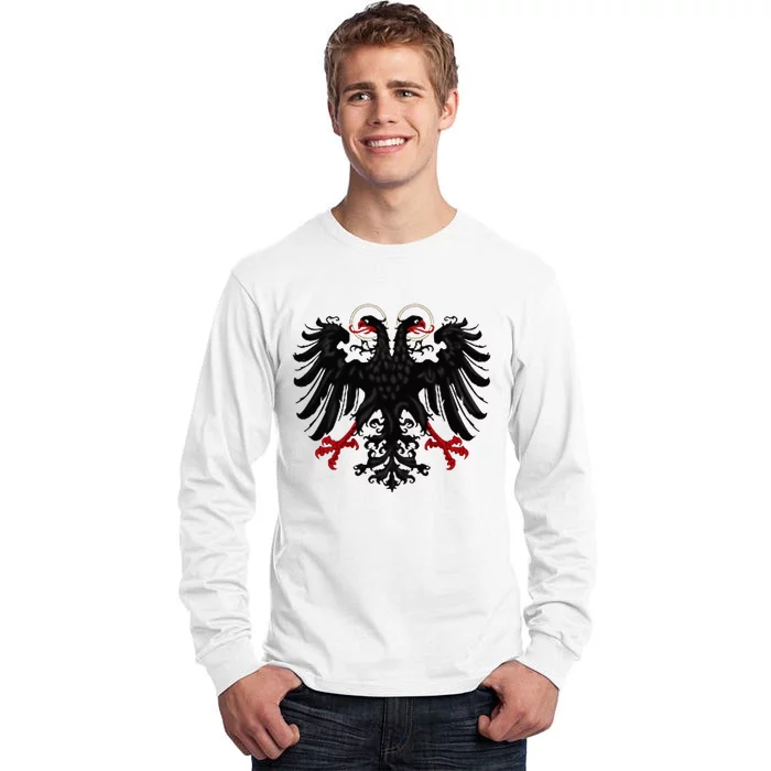 Holy Roman Banner Flag Double Headed Eagle Empire Tall Long Sleeve T-Shirt