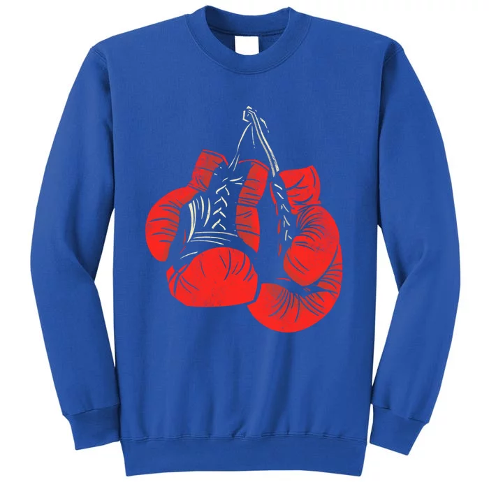 Hanging Red Boxing Gloves Graphic Cute Gift Sweatshirt