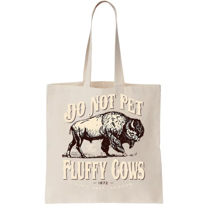 Hilarious Retro Beware of the Furry Bison Unique Gift Tote Bag