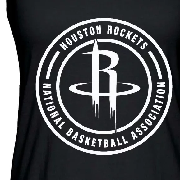 Houston Rockets Circle Logo Ladies Essential Flowy Tank