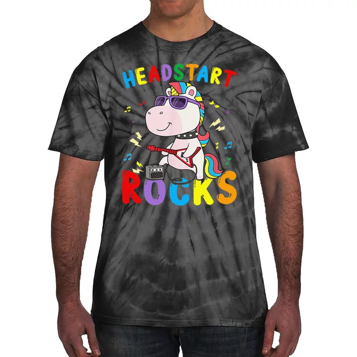 Headstart Rocks Cute Unicorn Back To School Tie-Dye T-Shirt