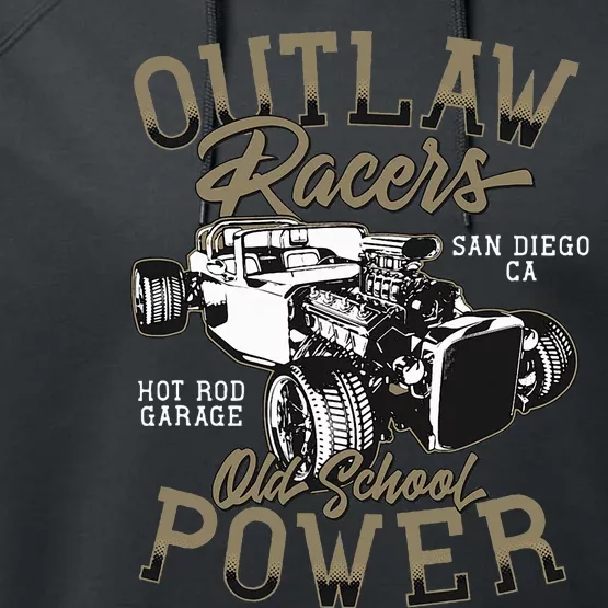 Hot Rod Classic Cars Speed And Power Racers Performance Fleece Hoodie