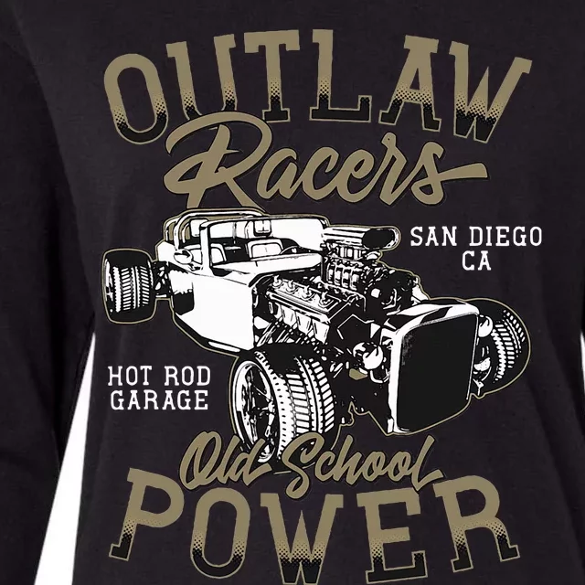 Hot Rod Classic Cars Speed And Power Racers Womens Cotton Relaxed Long Sleeve T-Shirt