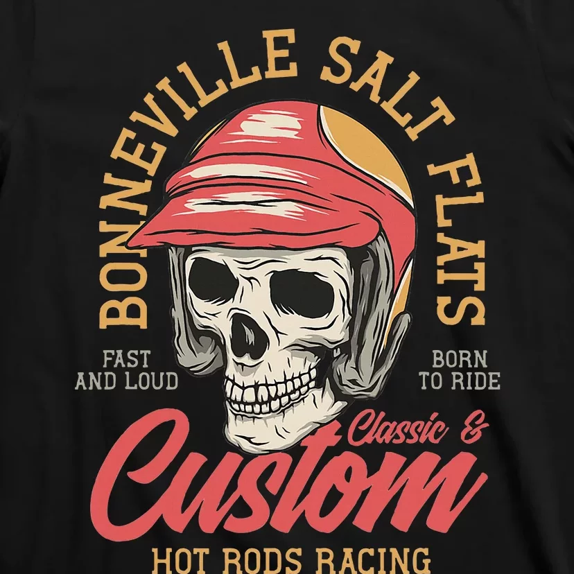 Hot Rod Costum Garage Skeleton Old School Racing Skull T-Shirt