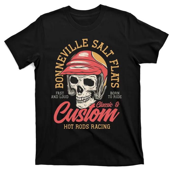 Hot Rod Costum Garage Skeleton Old School Racing Skull T-Shirt