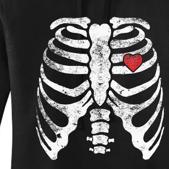 Heart Rib Cage Xray Women's Pullover Hoodie