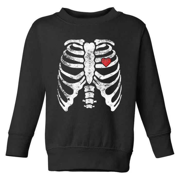 Heart Rib Cage Xray Toddler Sweatshirt