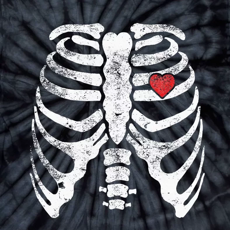 Heart Rib Cage Xray Tie-Dye T-Shirt