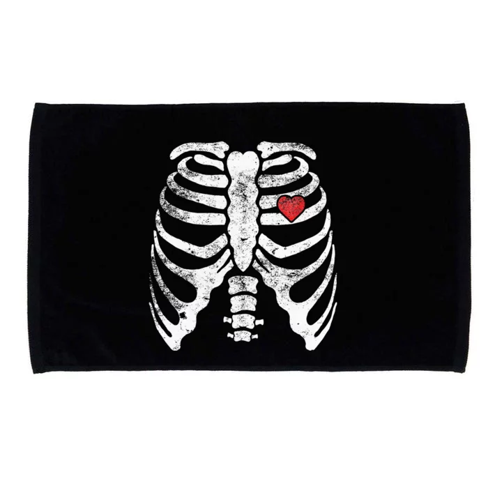 Heart Rib Cage Xray Microfiber Hand Towel