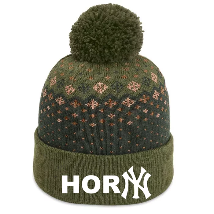 Hor(Ny) Rare Comedy Horny Ny Funny Joke The Baniff Cuffed Pom Beanie