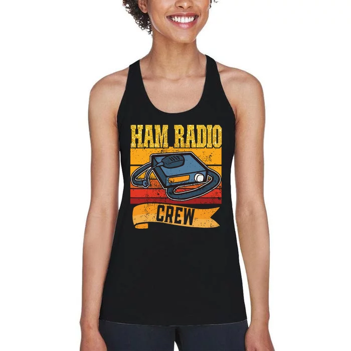 Ham Radio Crew Amateur Radio And Ham Radio Operator Women's Racerback Tank