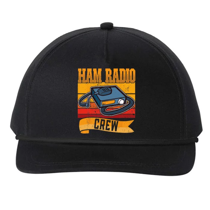 Ham Radio Crew Amateur Radio and Ham Radio Operator Snapback Five-Panel Rope Hat