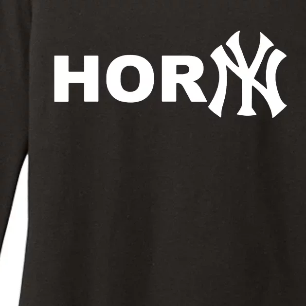 Hor(Ny) Rare Comedy Horny Ny Funny Joke Womens CVC Long Sleeve Shirt