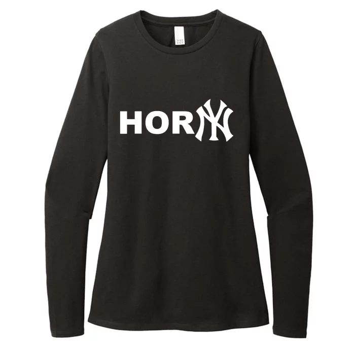 Hor(Ny) Rare Comedy Horny Ny Funny Joke Womens CVC Long Sleeve Shirt