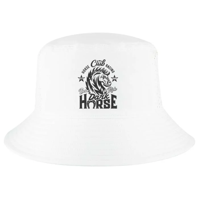 Horse Racing Club Dark Horse Born To Ride Cool Comfort Performance Bucket Hat