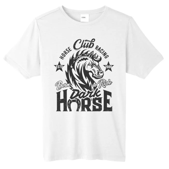 Horse Racing Club Dark Horse Born To Ride ChromaSoft Performance T-Shirt