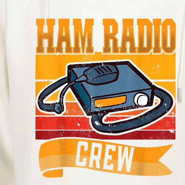 Ham Radio Crew Amateur Radio And Ham Radio Operator Womens Funnel Neck Pullover Hood