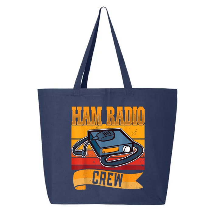 Ham Radio Crew Amateur Radio And Ham Radio Operator 25L Jumbo Tote