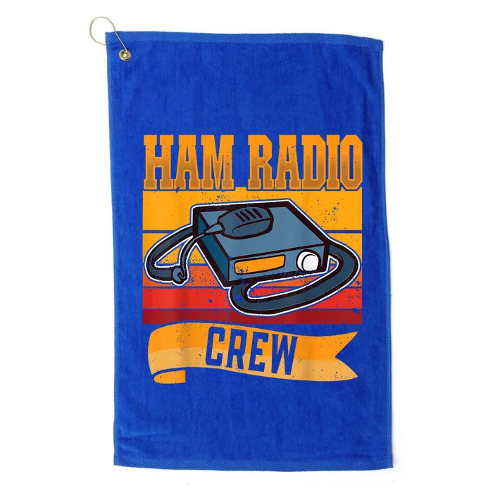 Ham Radio Crew Amateur Radio And Ham Radio Operator Platinum Collection Golf Towel