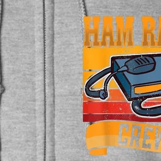 Ham Radio Crew Amateur Radio And Ham Radio Operator Full Zip Hoodie