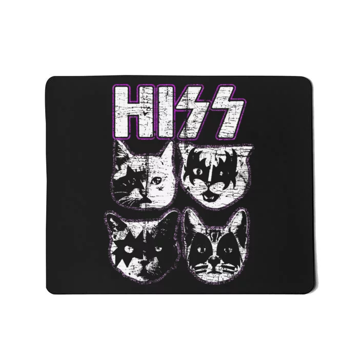 Hiss rock cats rock Mousepad