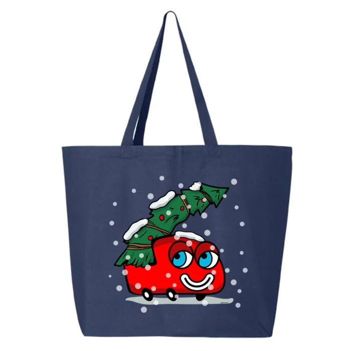 Happy Red Christmas Truck Gift 25L Jumbo Tote