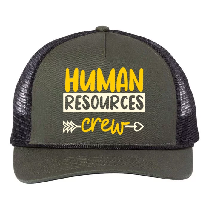 Human Resources Crew Hr Management Recruitment Hrm Retro Rope Trucker Hat Cap