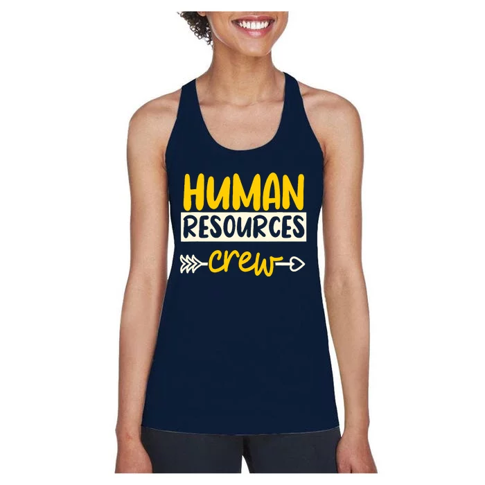 Human Resources Crew Hr Management Recruitment Hrm Women's Racerback Tank