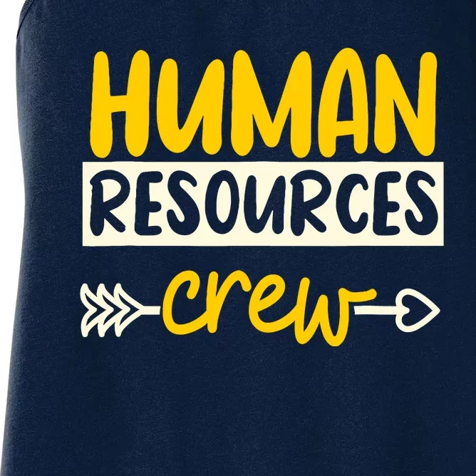 Human Resources Crew Hr Management Recruitment Hrm Women's Racerback Tank