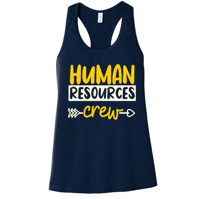 Human Resources Crew Hr Management Recruitment Hrm Women's Racerback Tank