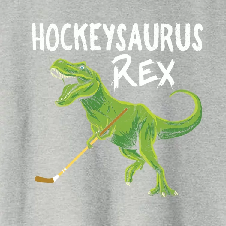 Hockeysaurus Rex Dinosaur Hockey Parent Game Day Travel Gift Great Gift Women's Crop Top Tee