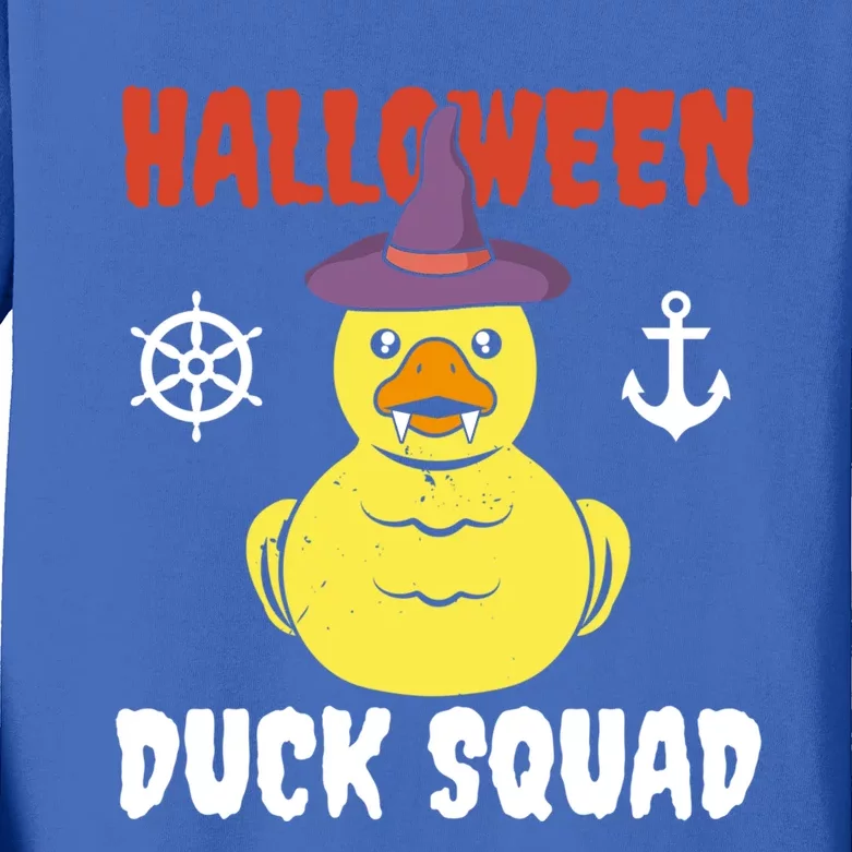 Halloween Rubber Duck Squad Hunting Hunter Cruise Ship Trip Gift Kids Long Sleeve Shirt