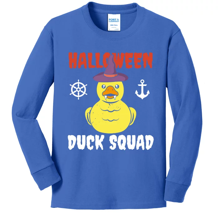 Halloween Rubber Duck Squad Hunting Hunter Cruise Ship Trip Gift Kids Long Sleeve Shirt