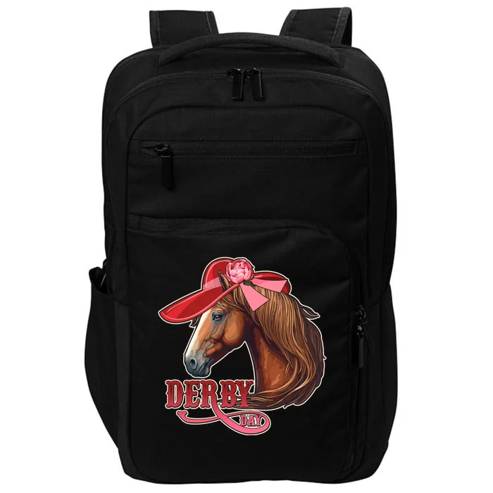 Horse Racing Derby Day Hat Horse Impact Tech Backpack