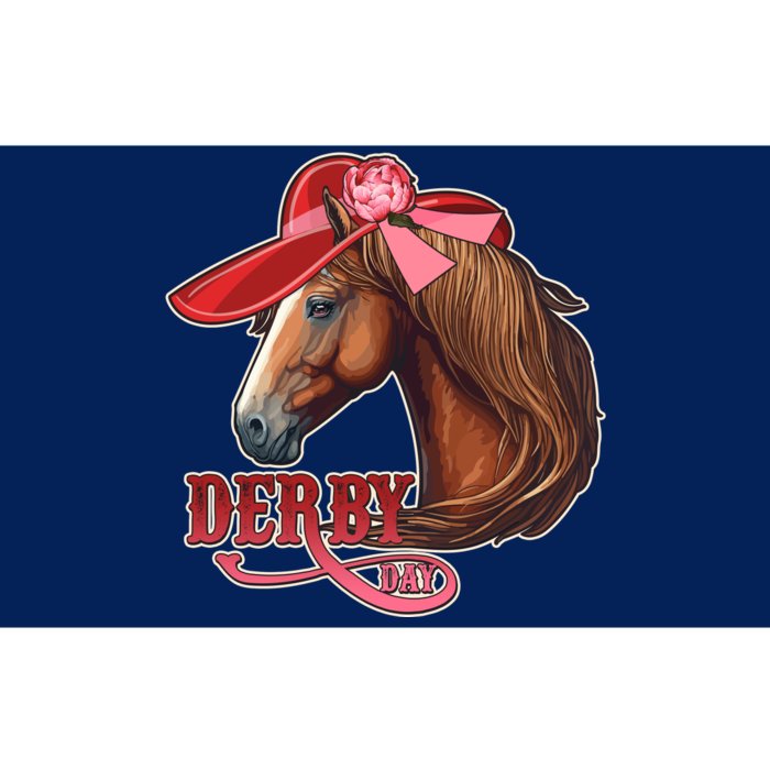 Horse Racing Derby Day Hat Horse Bumper Sticker