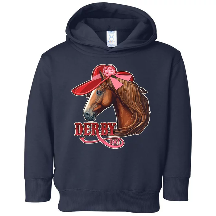 Horse Racing Derby Day Hat Horse Toddler Hoodie