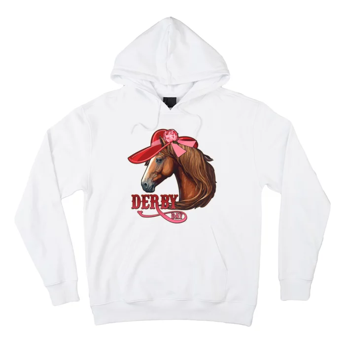 Horse Racing Derby Day Hat Horse Hoodie