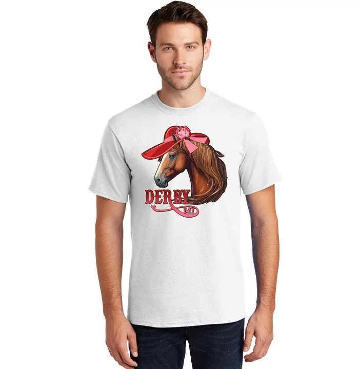 Horse Racing Derby Day Hat Horse Tall T-Shirt