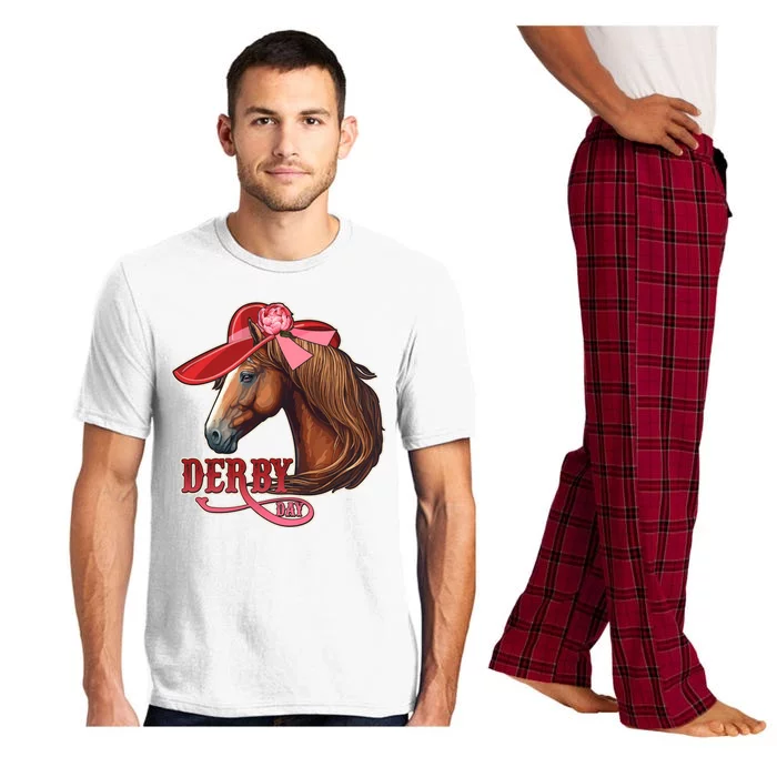 Horse Racing Derby Day Hat Horse Pajama Set