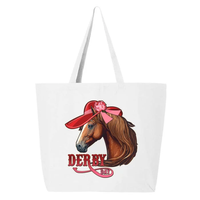 Horse Racing Derby Day Hat Horse 25L Jumbo Tote