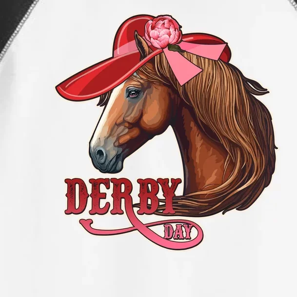 Horse Racing Derby Day Hat Horse Toddler Fine Jersey T-Shirt