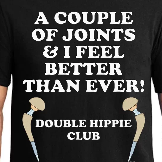 Hip Replacement DOUBLE HIPPIE CLUB Funny Hip Surgery Pajama Set