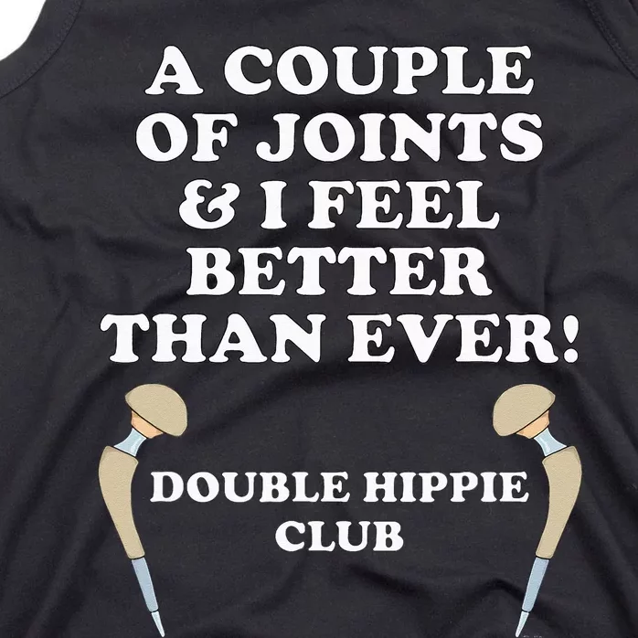 Hip Replacement DOUBLE HIPPIE CLUB Funny Hip Surgery Tank Top