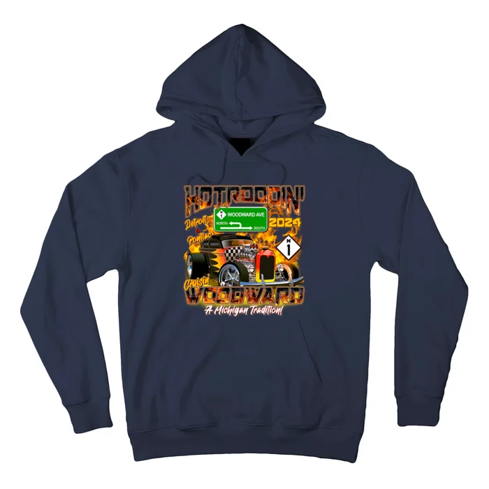 Hot Rodding Detroit To Pontiac Cruisin Woodward A Michigan Tradition Hoodie