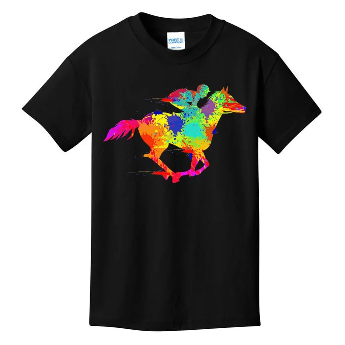 Horse Racing Derby Jockey Kids T-Shirt