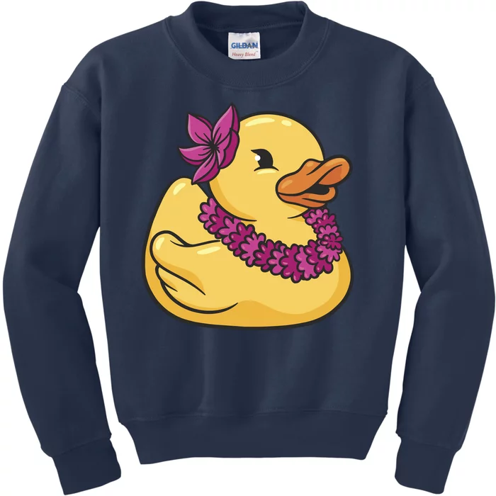 Hawaiian Rubber Ducky Kids Sweatshirt