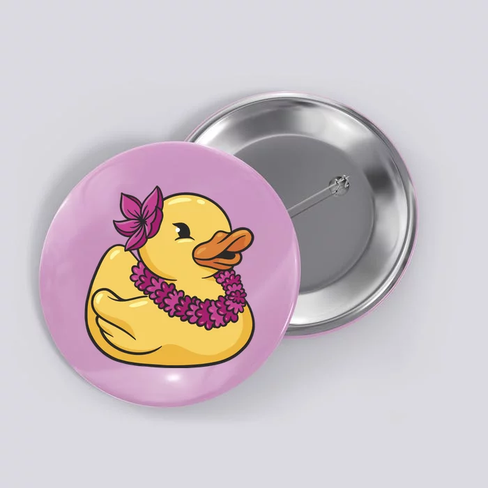 Hawaiian Rubber Ducky Button