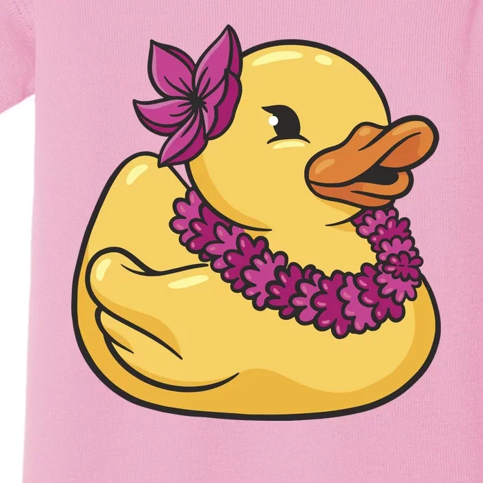 Hawaiian Rubber Ducky Baby Bodysuit